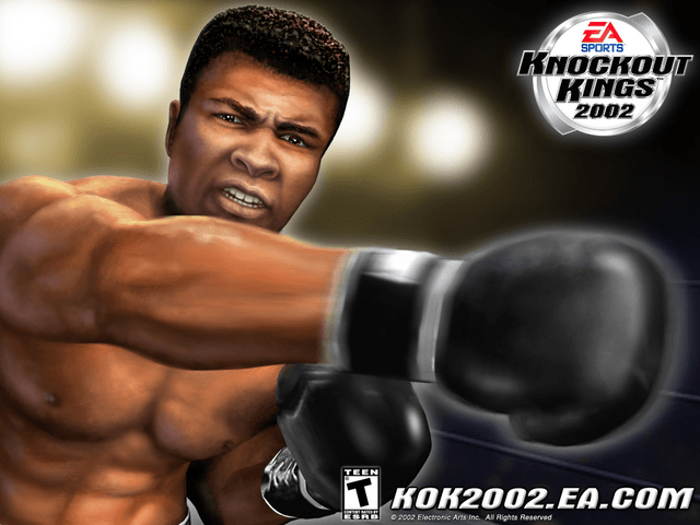 Knockout Kings 2002 title screen for Xbox